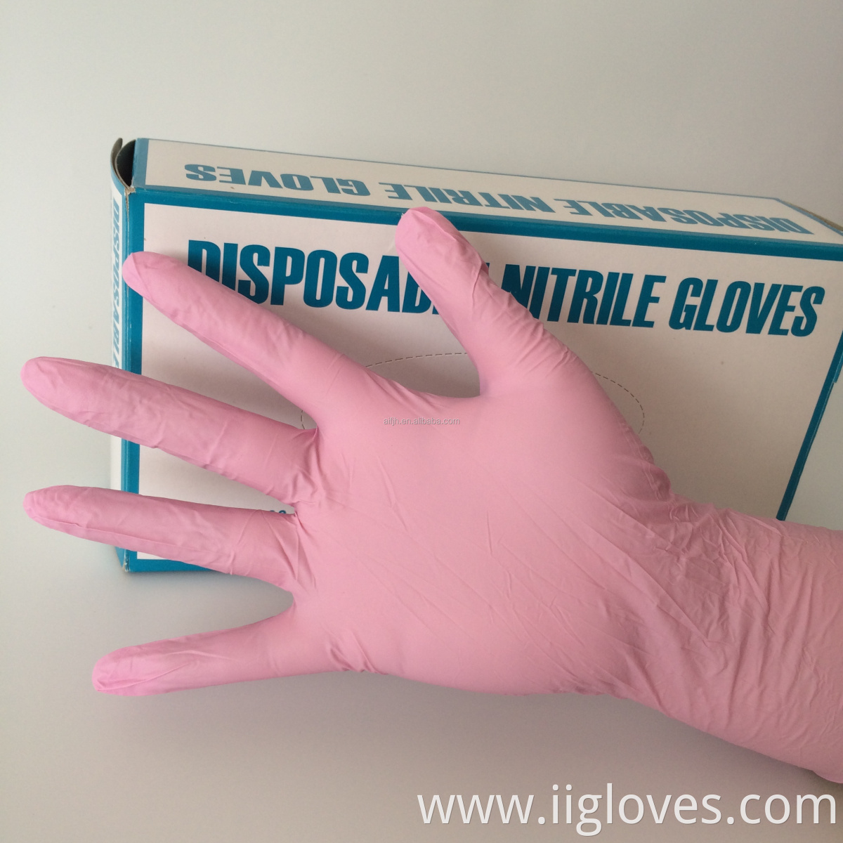 Pink purple nitrile beauty making up tattoo shop nitrile salon spa gloves